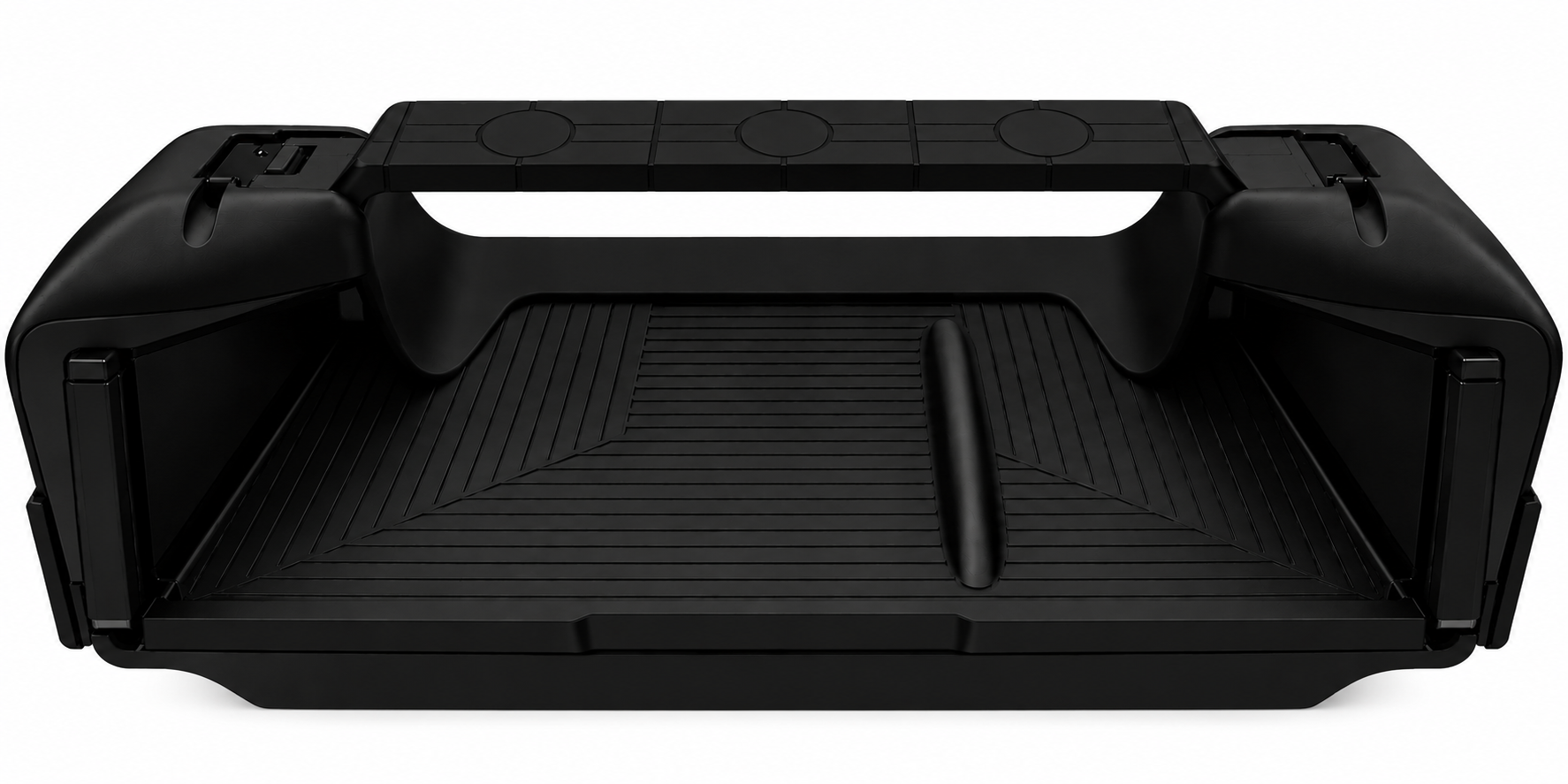 FILTRAVA matte-black Private Cabin with open drawer and silicone liner